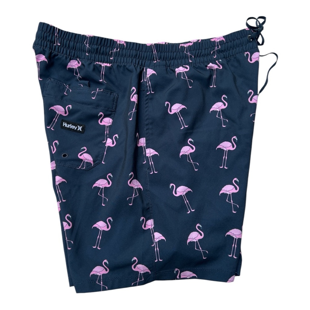 Hurley Men’s Cannonball Volley Flamingo Boardshort Navy Summer, Size Large - Picture 3 of 8